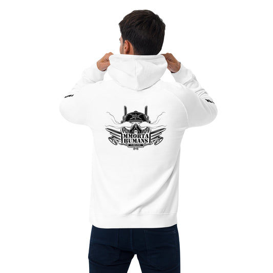 back hoodie white