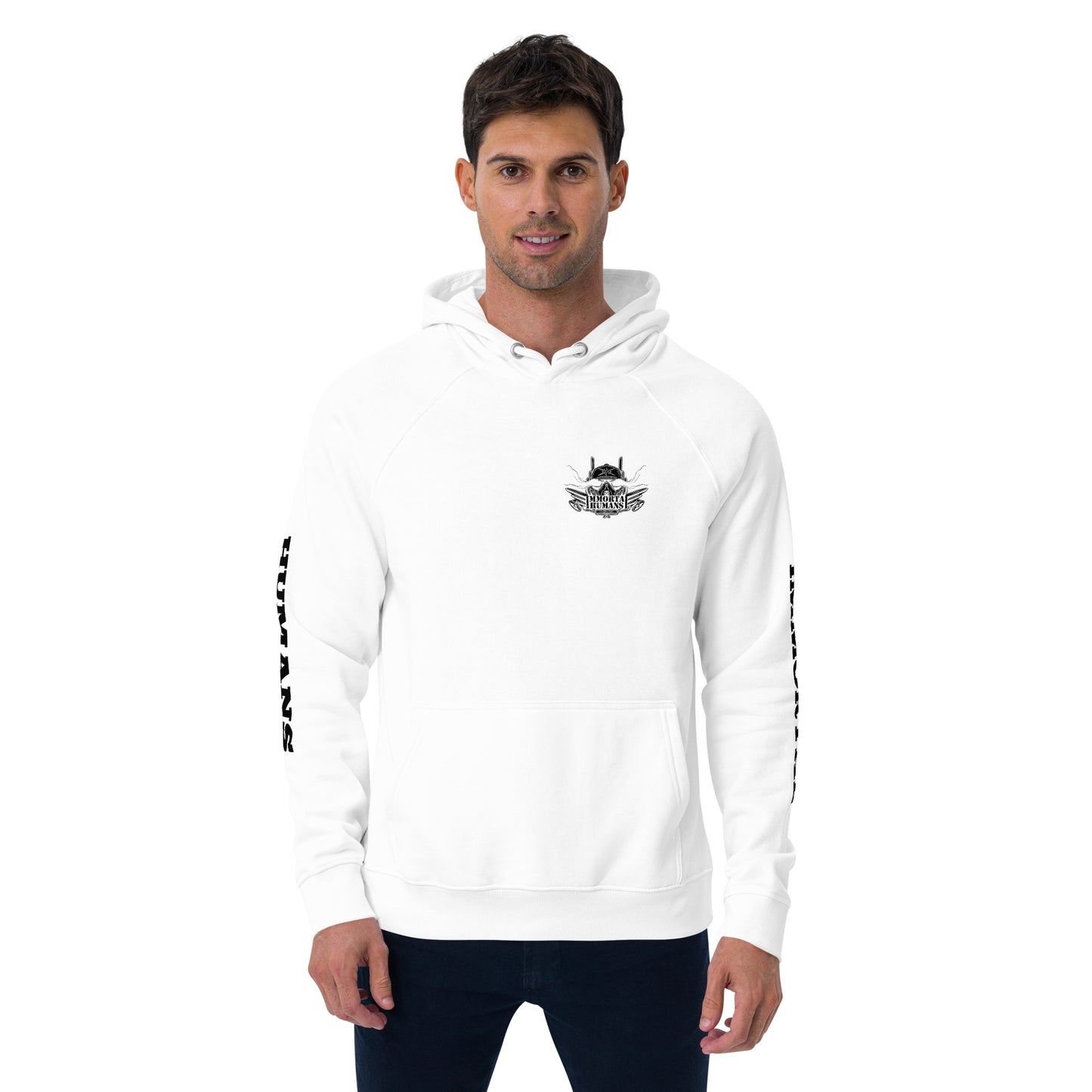front hoodie white