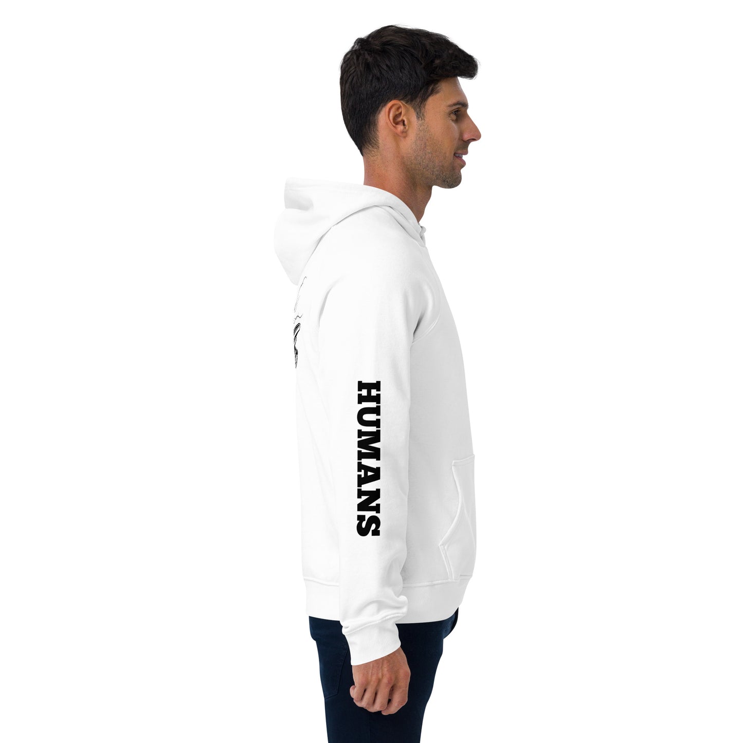 right hoodie white