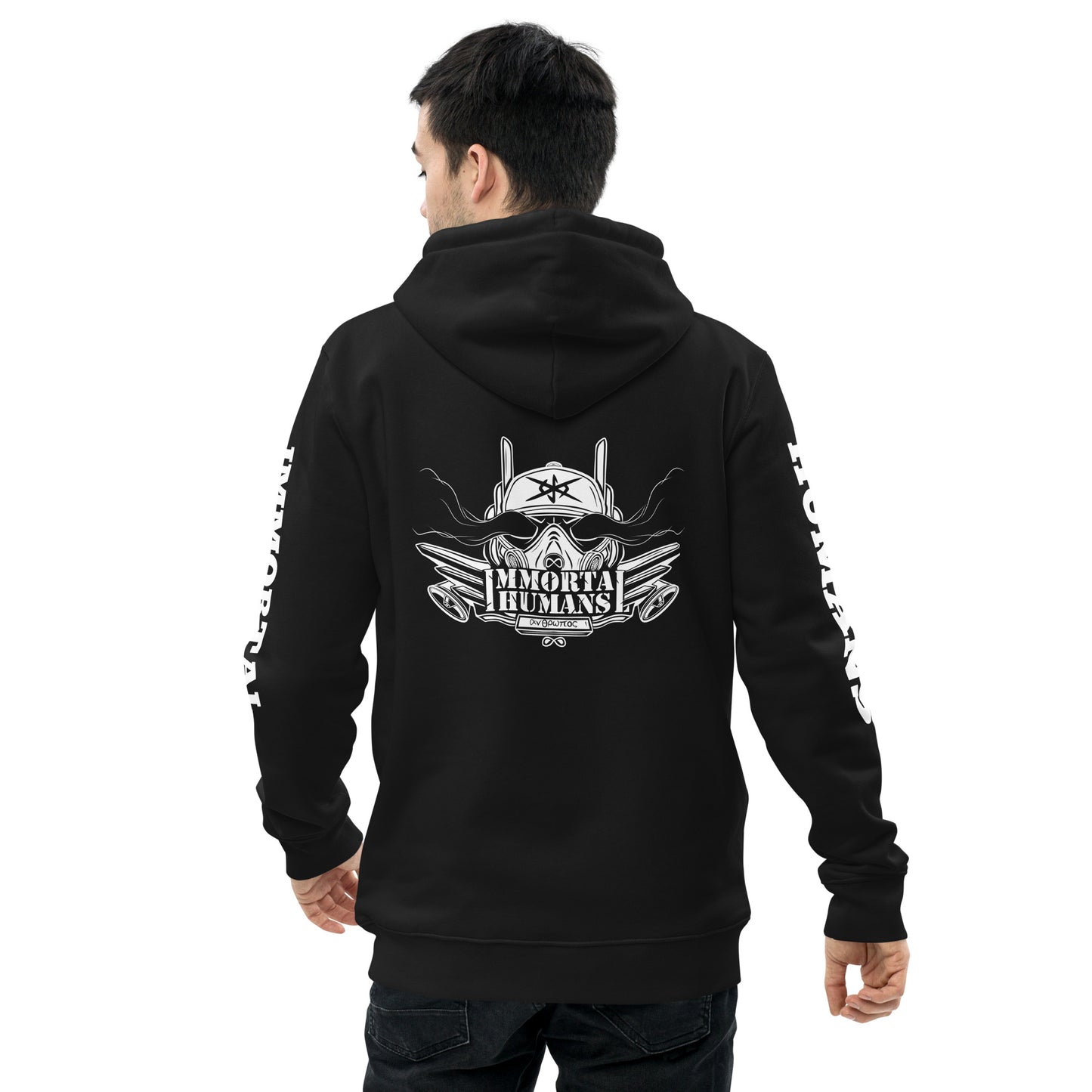 back hoodie black