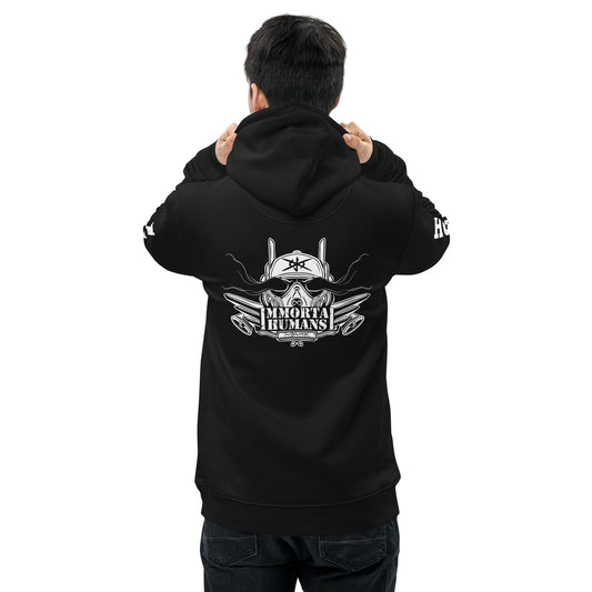 back hoodie black