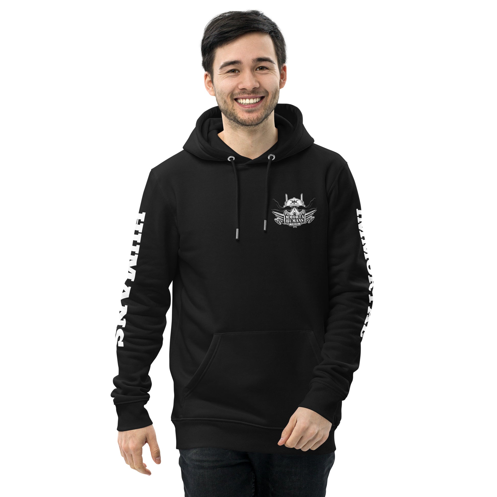 front hoodie black