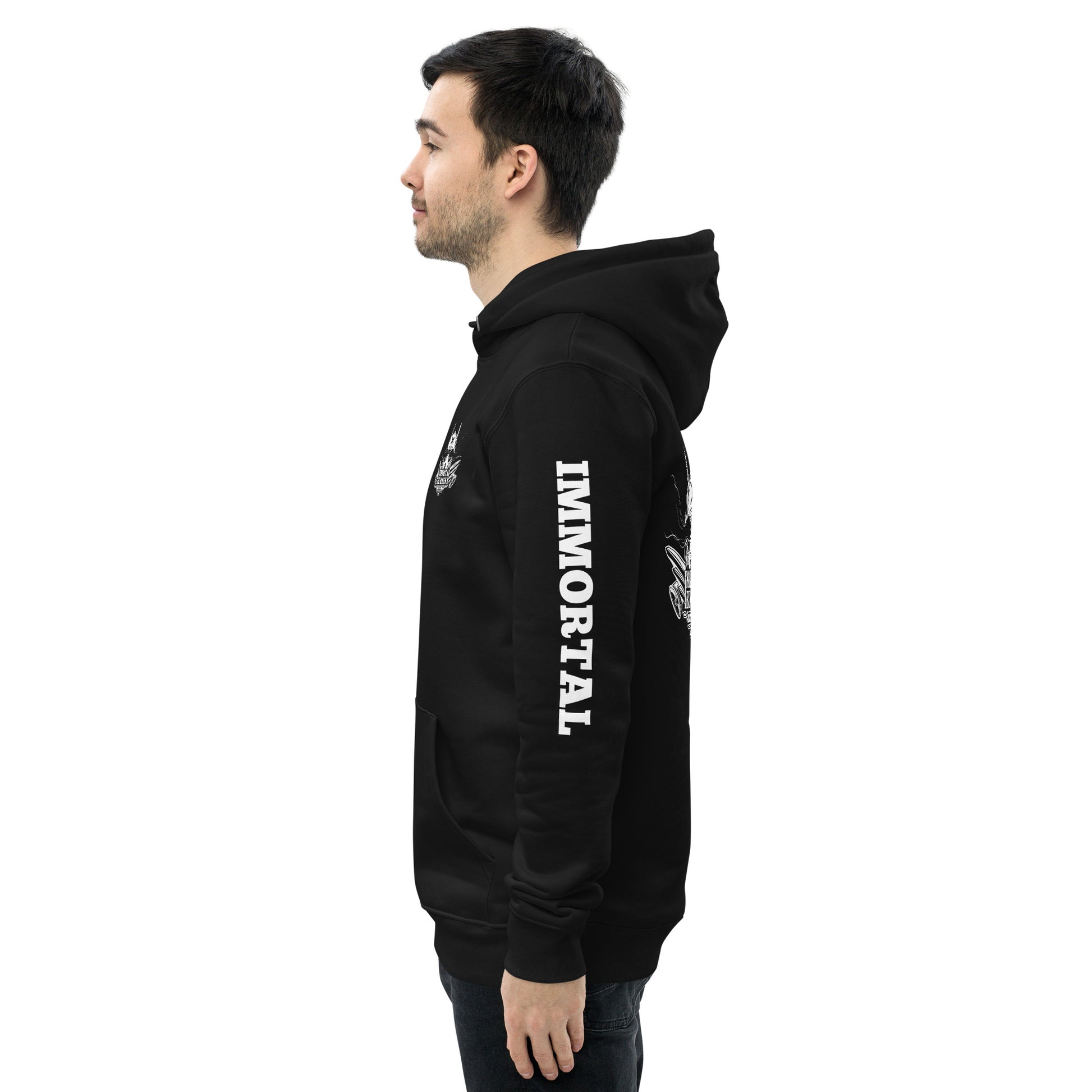 left hoodie black